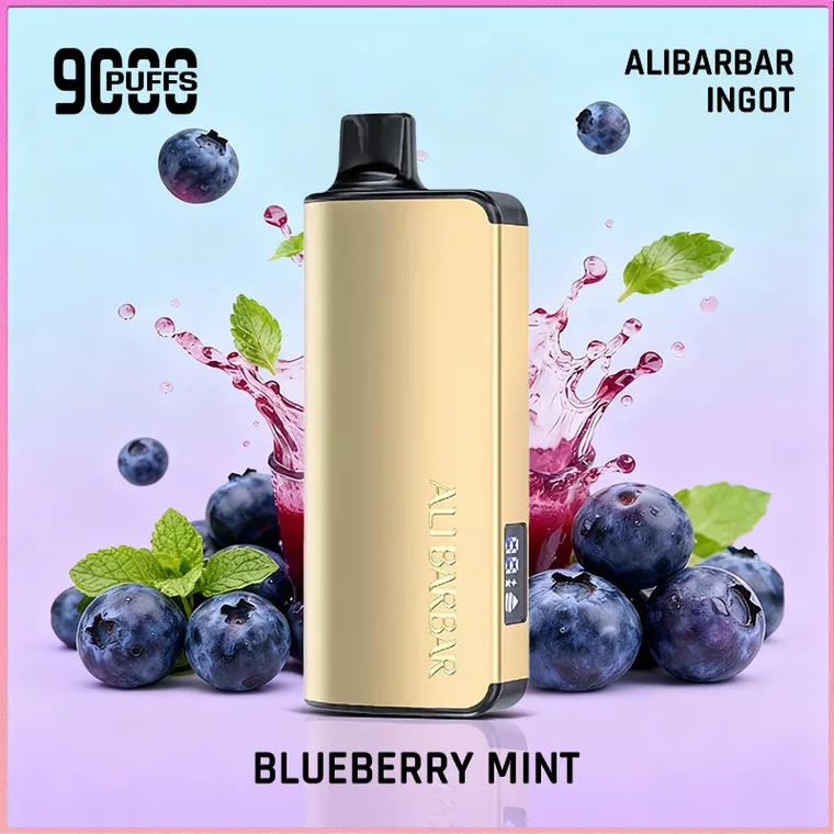 AliBarBar INGOT Blueberry Mint disposable vape