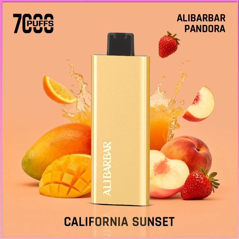 AliBarBar Pandora California Sunset disposable vape