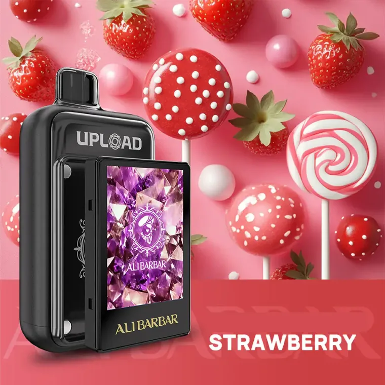 AliBarBar UPLOAD Chuppa Chupps Strawberry disposable vape