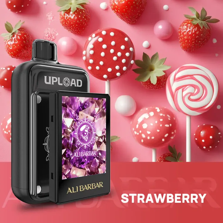 AliBarBar UPLOAD Strawberry Ice disposable vape